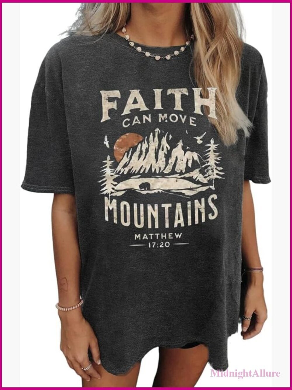 Oversized Flower Graphic Tee Short Sleeve Casual Loose Fit Summer Top